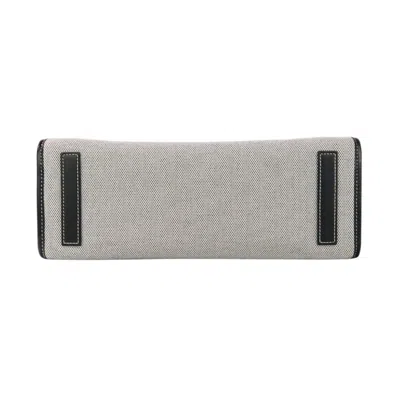 Pre-owned Burberry Black Gray Canvas Tote Bag () In Multi