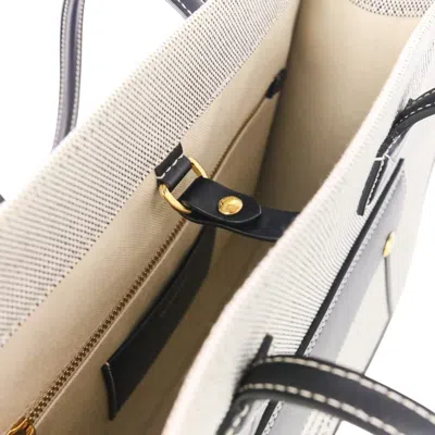 Pre-owned Burberry Black Gray Canvas Tote Bag () In Multi