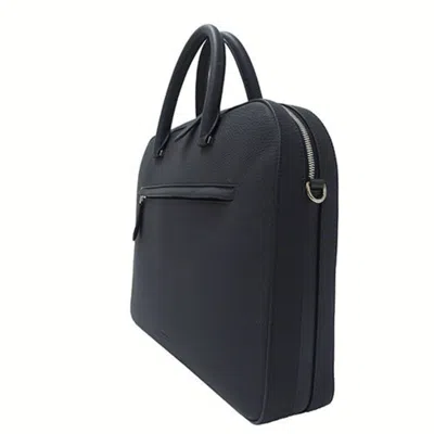 Pre-owned Burberry Black Leather Briefcase Handbag Shoulder Bag ()