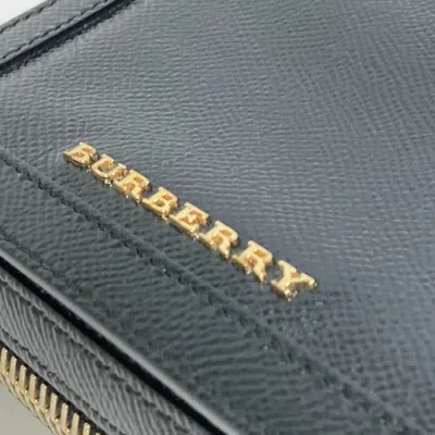 Pre-owned Burberry Black Leather Pochette Shoulder Bag ()