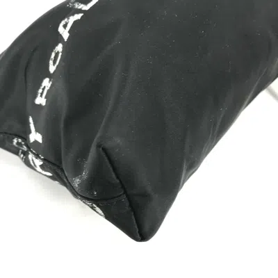 Pre-owned Burberry Black White Nylon Clutch Bag Pouch () In Multi
