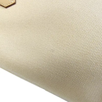 Pre-owned Burberry Blue Label Beige Blue Yellow Canvas Leather Tote Bag ()