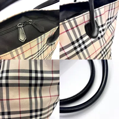 Pre-owned Burberry Blue Label Beige Nylon Tote Bag () In Sand