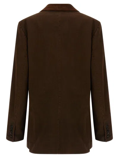 Dries Van Noten Befya Blazer In Animal Print