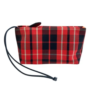 Pre-owned Burberry Red Color Clutch Bag Pouch ()