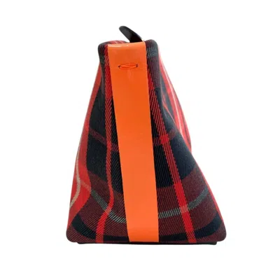 Pre-owned Burberry Red Color Clutch Bag Pouch ()