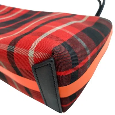 Pre-owned Burberry Red Color Clutch Bag Pouch ()