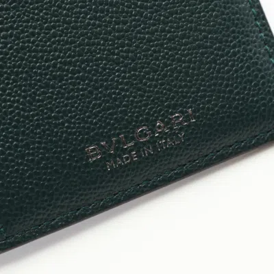 Pre-owned Bvlgari Black Leather Long Wallet (bi-fold) ()