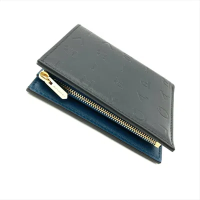 Pre-owned Bvlgari Black Leather Wallet (bi-fold) ()
