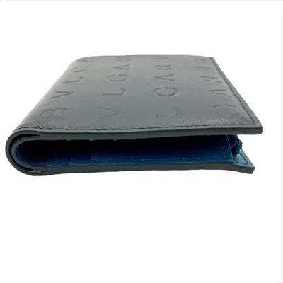 Pre-owned Bvlgari Black Leather Wallet (bi-fold) ()