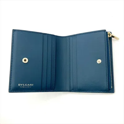 Pre-owned Bvlgari Black Leather Wallet (bi-fold) ()