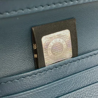 Pre-owned Bvlgari Black Leather Wallet (bi-fold) ()