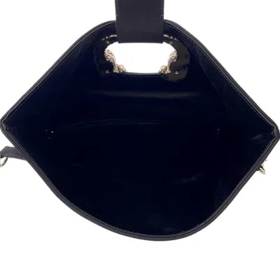 Pre-owned Bvlgari Black Satin Clutch Bag Shoulder Bag ()