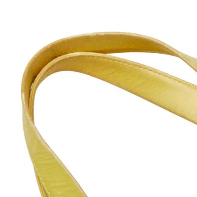 Pre-owned Bvlgari Logomania Purple Yellow Nylon Leather Tote Bag ()