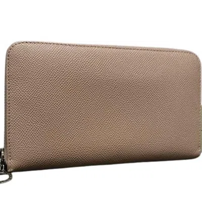 Pre-owned Bvlgari Pink Leather Long Wallet (bi-fold) ()