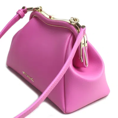 Pre-owned Bvlgari Pink Leather Pouch Shoulder Bag ()