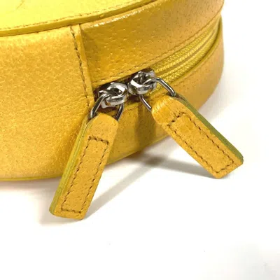 Pre-owned Bvlgari Yellow Leather Pochette Shoulder Bag ()