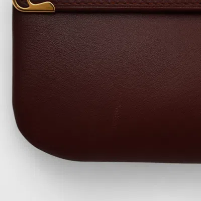Pre-owned Cartier Bordeaux Leather Coin Purse/coin Case () In Burgundy