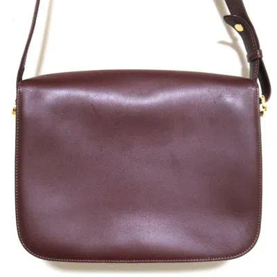 Pre-owned Cartier Bordeaux Shoulder Bag () In Burgundy