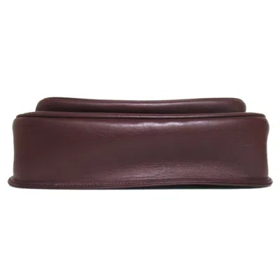 Pre-owned Cartier Bordeaux Shoulder Bag () In Burgundy