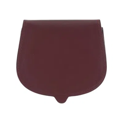 Pre-owned Cartier Bordeaux Wine Red Leather Coin Purse/coin Case () In Burgundy