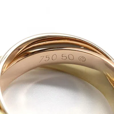 Pre-owned Cartier Gold Silver Yellow Gold (18k) Pink Gold (18k) White Gold (18k) Band Ring () In Multi