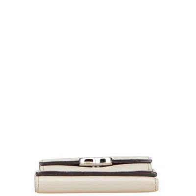 Pre-owned Cartier Grayish Leather Wallet (tri-fold) ()