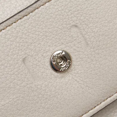 Pre-owned Cartier Grayish Leather Wallet (tri-fold) ()