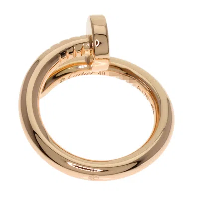 Pre-owned Cartier Juste Un Clou Pink Band Ring ()