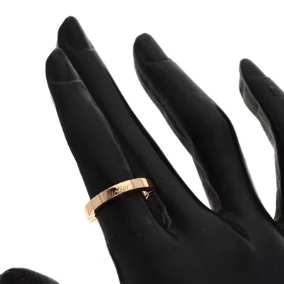 Pre-owned Cartier Lanieres Pink Band Ring ()