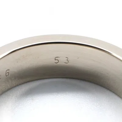 Pre-owned Cartier Love Silver White Gold (18k) Band Ring ()