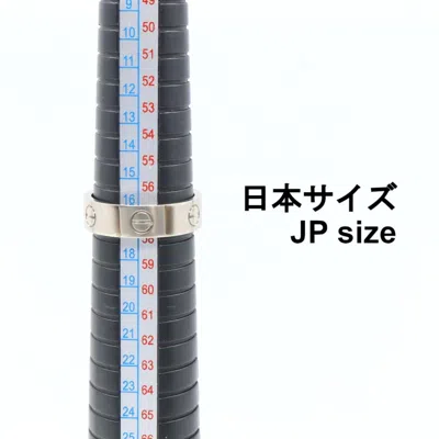 Pre-owned Cartier Love White White Gold (18k) Band Ring ()