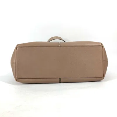 Pre-owned Cartier Pink Beige Leather Shoulder Bag Tote Bag ()