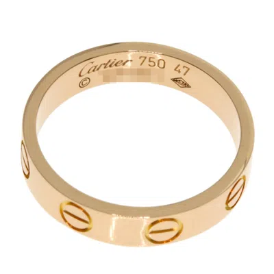 Pre-owned Cartier Pink Gold Pink Gold (18k) Band Ring ()