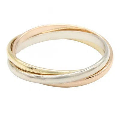 Pre-owned Cartier Pink White Yellow Yellow Gold (18k) Pink Gold (18k) White Gold (18k) Band Ring () In Multi
