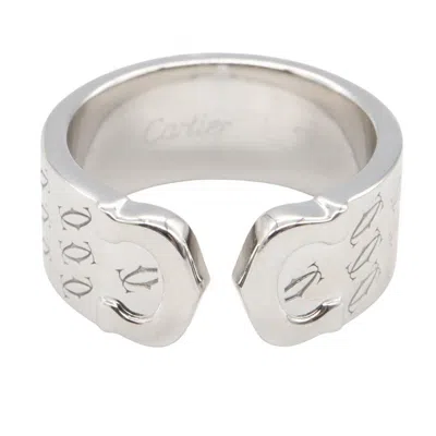 Pre-owned Cartier Silver White Gold (18k) Band Ring ()