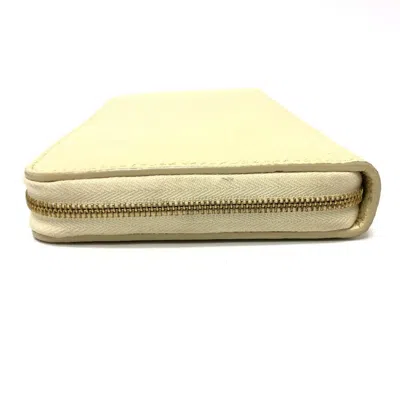 Pre-owned Celine Beige Leather Long Wallet (bi-fold) () In Sand