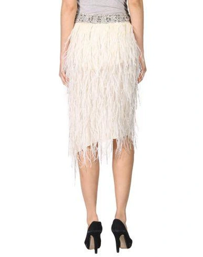 Shop Haute Hippie Midi Skirts In Ivory