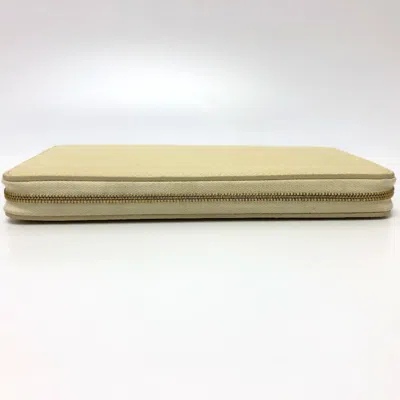 Pre-owned Celine Beige Leather Long Wallet (bi-fold) () In Sand