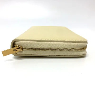 Pre-owned Celine Beige Leather Long Wallet (bi-fold) () In Sand