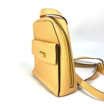 Pre-owned Celine Beige Red Color Leather Backpack () In Multi