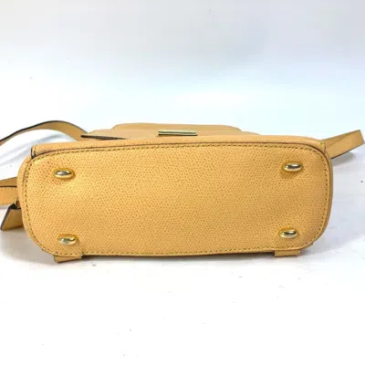 Pre-owned Celine Beige Red Color Leather Backpack () In Multi