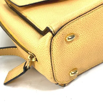 Pre-owned Celine Beige Red Color Leather Backpack () In Multi