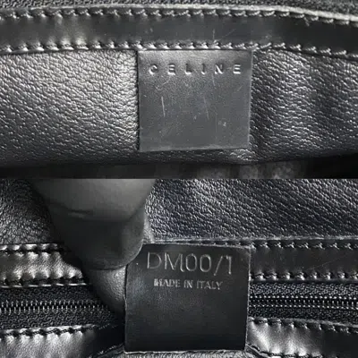 Pre-owned Celine Black Brown Leather Pvc Handbag Tote Bag () In Multi