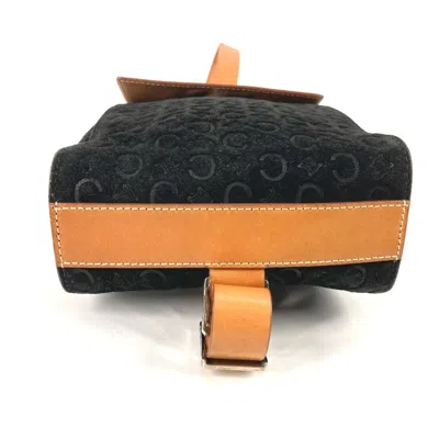 Pre-owned Celine Black Brown Leather Suede Shoulder Bag Sling Bag () In Multi