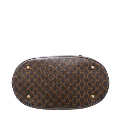 Pre-owned Celine Black Brown Pvc Tote Bag () In Multi