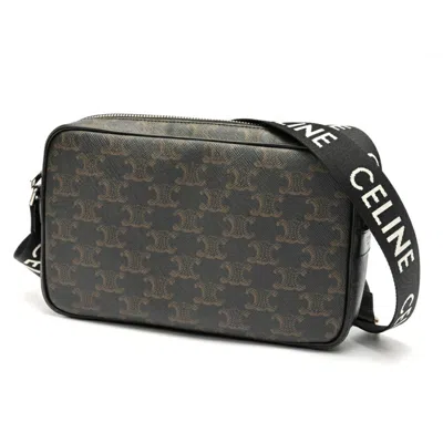 Pre-owned Celine Black Canvas Messenger Bag ()