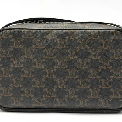 Pre-owned Celine Black Canvas Messenger Bag ()