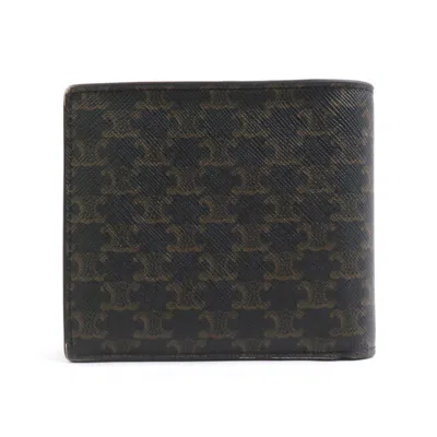 Pre-owned Celine Black Coated Canvas Wallet (bi-fold) ()