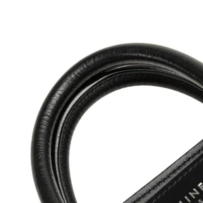 Pre-owned Celine Black Gray Red Color Leather Handbag Shoulder Bag ()